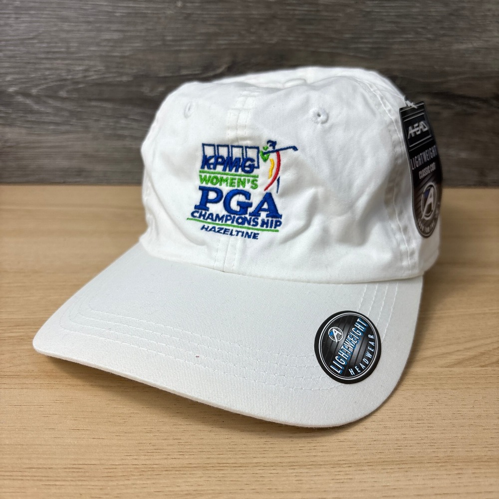 PGA Championship Hat Cap Strap Back‎ Womens White KPMG Hazeltine Golf NWT *